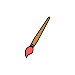 Paint icon isolated on white background. Paint brush vector icon. Paint roller icon