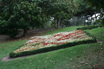 Gardens bite Jacint Verdaguer in Barcelona Spain
