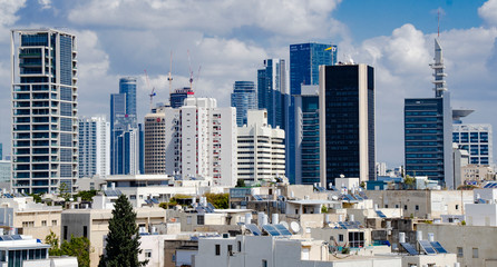 Tel aviv's skyline