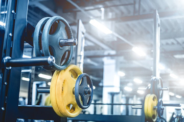 Rod weights in light modern athletic club