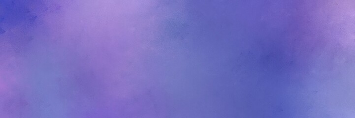 slate blue, light pastel purple and medium purple colored vintage abstract painted background with space for text or image. can be used as header or banner