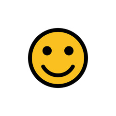 Fototapeta premium Smile icon isolated on white background. Smile vector icon. Emoticon Icon vector. Emoji