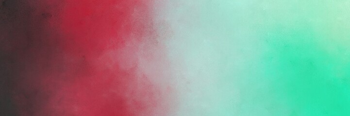 Fototapeta premium abstract painting background texture with dark moderate pink, pastel blue and turquoise colors and space for text or image. can be used as horizontal background texture