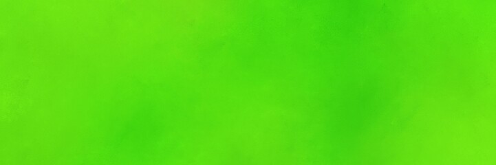 vintage abstract painted background with neon green, lime green and lawn green colors and space for text or image. can be used as horizontal background graphic