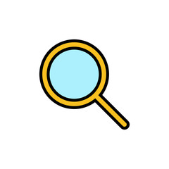 Search icon isolated on white background. Glass vector icon. search magnifying glass icon. Find
