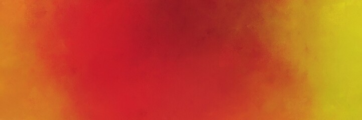 firebrick, golden rod and coffee colored vintage abstract painted background with space for text or image. can be used as horizontal background graphic