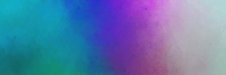 vintage texture, distressed old textured painted design with teal blue, dark cyan and pastel purple colors. background with space for text or image. can be used as horizontal background texture