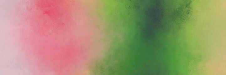 rosy brown, dark olive green and moderate green color background with space for text or image. vintage texture, distressed old textured painted design. can be used as header or banner