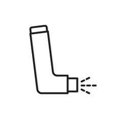 medical inhaler icon -vector illustration