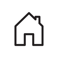 house icon in trendy flat style