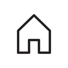 house icon in trendy flat style