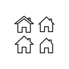 house icon in trendy flat style