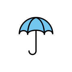 umbrella icon isolated on white background. Umbrella vector icon