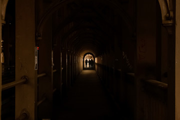Fototapeta na wymiar alley in the night