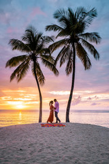 Saint Lucia Caribbean Island, couple on luxury vatation at the tropical Island of Saint Lucia, men...