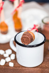 Hot chocolate on the stick