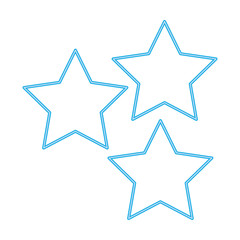stars symbol line style icon