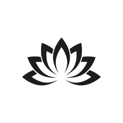lotus vector icon, flower icon in trendy flat design 