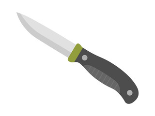 キャンプ用のナイフのイラスト