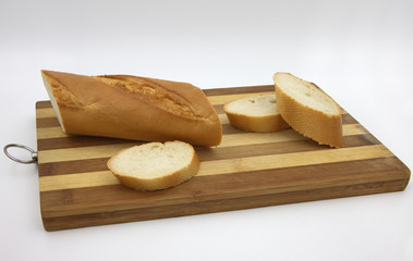 bread on wooden board