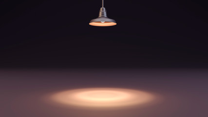 3d-rendering. Old fixture on the dark background for brochure, web page or business card design.