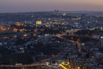 Fototapeta na wymiar The dome of the rock in Jerusalem
