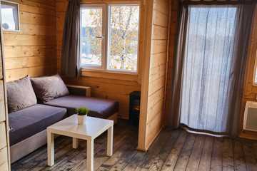 interior of the cozy cottage