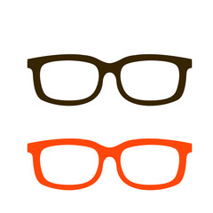 eyeglass frames black,vector illustration,flat style