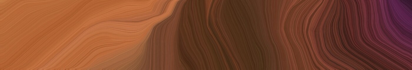creative banner with old mauve, coffee and sienna color. modern waves background illustration