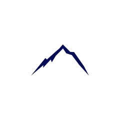 DESIGN MOUNTAIN, BLUE ON WHITE
