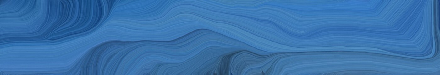 landscape orientation graphic with waves. modern waves background design with steel blue, teal blue and dark slate gray color