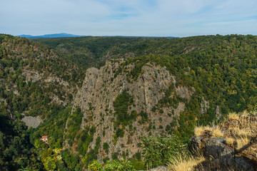 Rosstrappe mountains near Thale in the Harz Mountains