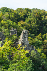 Rosstrappe mountains near Thale in the Harz Mountains