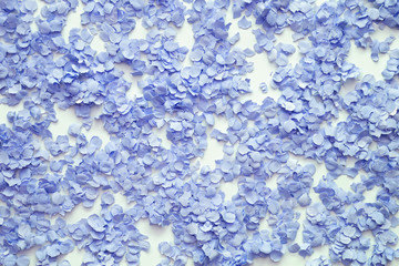 Festive Background With Blue Confetti