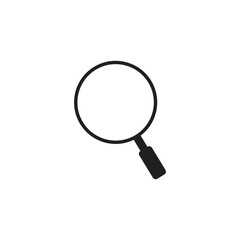 Magnifying glass icon for websites and apps,solid color