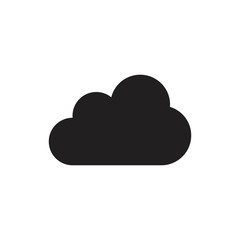 Cloud icon for apps and websites,solid color