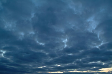 Naklejka na ściany i meble evening sky and clouds background