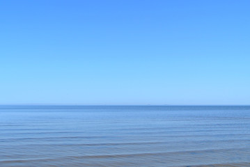 Obraz premium Baltic sea blue water blue sky dunes