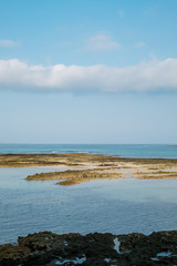 Sunset view from Corralejo Beach on Fuerteventura, Canary Islands, Spain