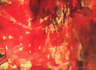 Macro detailed splashes and strokes of oil brush on paper. Simple colorful bright pattern. Old vintage rough texture. HQ design pattern. Shape close up painting.