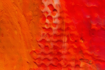 Macro detailed splashes and strokes of oil brush on paper. Simple colorful bright pattern. Old vintage rough texture. HQ design pattern. Shape close up painting.