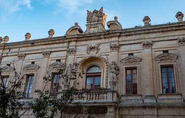 Fototapeta na wymiar Cityscapes of Mdina - the former capital city of Malta - travel photography