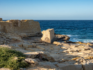 Blue water at the coast of Malta - travel photography