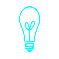 vector illustration of light bulb