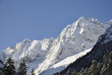 alps in winter