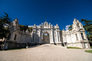 Fototapeta premium Istanbul, Turkey - October, 2019: Dolmabahce Palace in Istanbul, Turkey