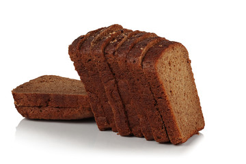 Slices of rye bread.