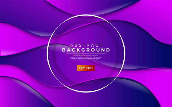 Realistic Colorful Purple Fluid Background With Shiny Effect.