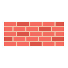 Wall Icon in trendy flat style isolated on white background. Wall brick symbol for your web site design, logo, app, UI. Vector illustration, EPS10.