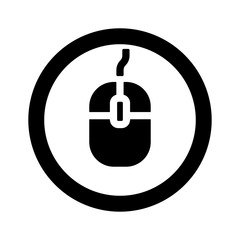 Computer mouse - Vector icon isolated